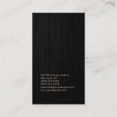 Expressieve look hout grijs zwart rood professiona visitekaartje (Achterkant)