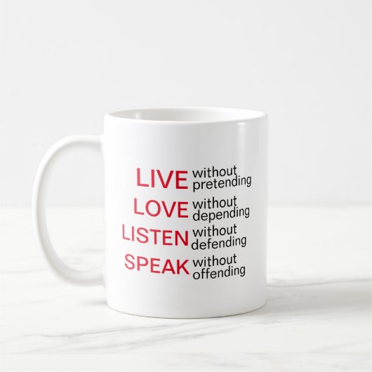 Expressieve Mokken leven, houden van, luisteren, s (Links)