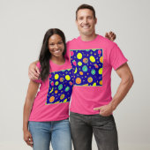 Expressieve neon fruit artistry patroon t-shirt (Unisex)