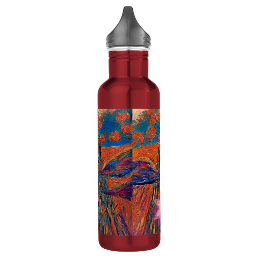 Expressieve Rozen in de lucht met een brief Waterfles (Links)