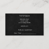 Expressieve Spat Haar en Bokeh Afsprakenkaartje (Achterkant)