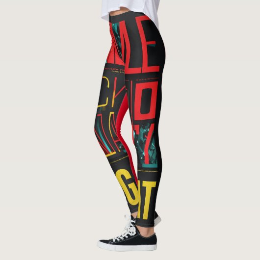Expressieve stijl: All-over-Print Leggings - Desig (Links)
