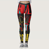 Expressieve stijl: All-over-Print Leggings - Desig (Voorkant)