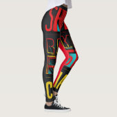 Expressieve stijl: All-over-Print Leggings - Desig (Rechts)