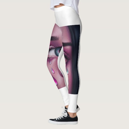 Expressieve Teary Eye Art Leggings 💧👁️ (Links)