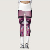 Expressieve Teary Eye Art Leggings 💧👁️ (Voorkant)