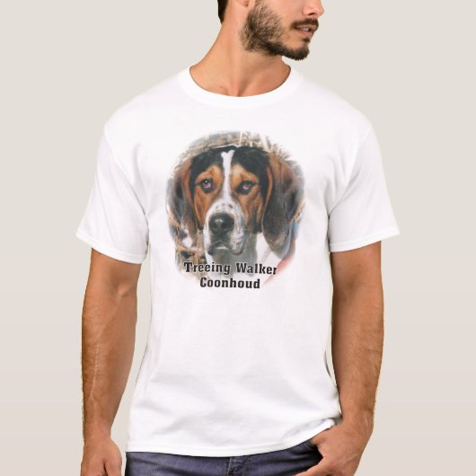 Expressieve Treingwalker Coonhound T Shirt (Voorkant)
