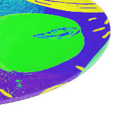 Expressieve Vruchten Neon Kleur Patroon Art Snijplank (Hoek)