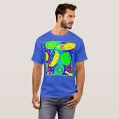 Expressieve Vruchten Neon Kleur Patroon Art T-shirt (Voorkant volledig)