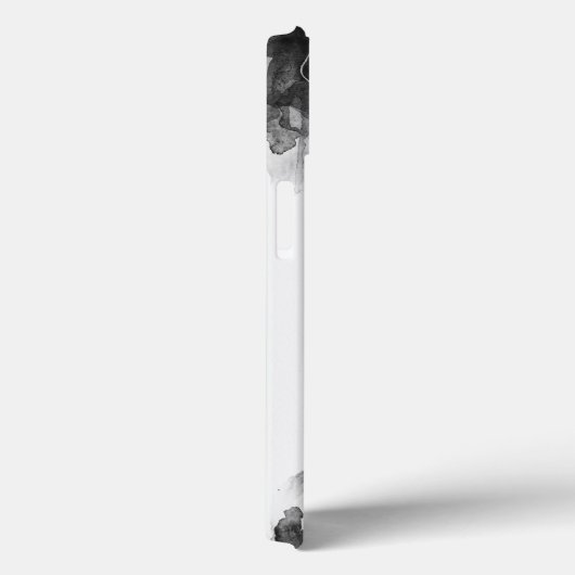 Expressieve zwart-wit abstract mannelijk Case-Mate iPhone case (Achterkant / Rechts)