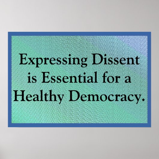 Expressing Dissent Poster (Voorkant)