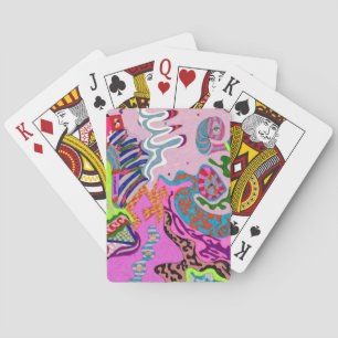 "Expression Fantastic" Abstracte kunst Pokerkaarten