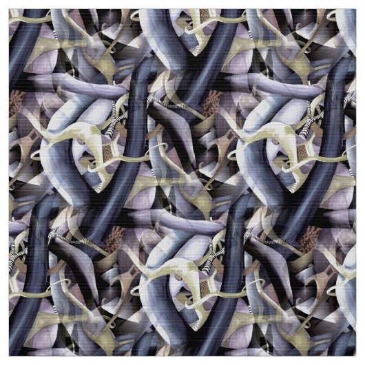 Expressionisme Abstract optisch illusiepatroon Stof (Swatch)