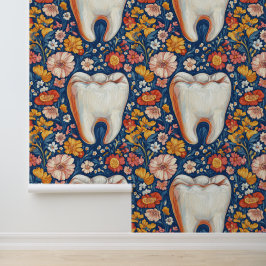 Expressionisme Bloemen Tand Dental Clinic Decor Behang