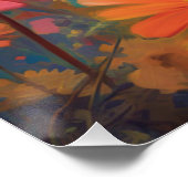 Expressionisme Dachshund Verkennen van een weide Perfect Poster (Hoek)