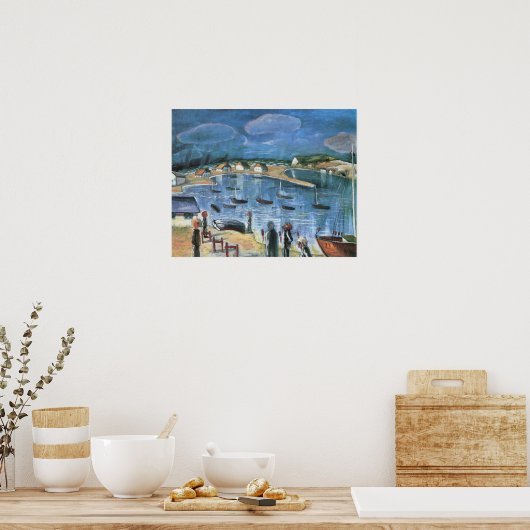  expressionisme, Gehoorn van Walter Gramatte Poster (Keuken)