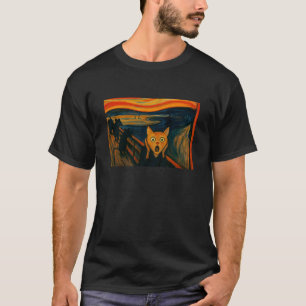 Expressionisme Kunst Geïnspireerde Kat Illustratie T-shirt