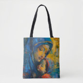 Expressionisme Maria en Jezus Tote Bag (Voorkant)