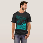 Expressionisme Schilderij van Een Kat die Vist T-shirt (Voorkant volledig)