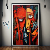 Expressionisme tegenover kunst poster