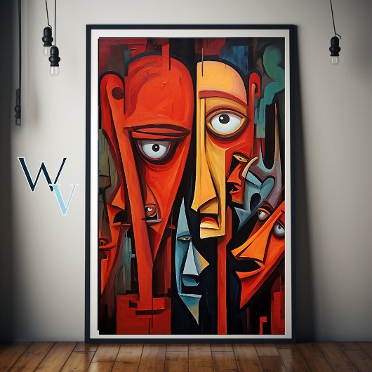 Expressionisme tegenover kunst poster