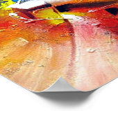 Expressionist Abstracte stijlkunst schilderen kleu Poster (Hoek)