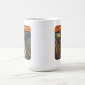 Expressionist Angst Painting German Shepherd Koffiemok (Center)