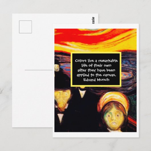 Expressionist Art Painting Quote   Briefkaart (Voorkant / Achterkant)