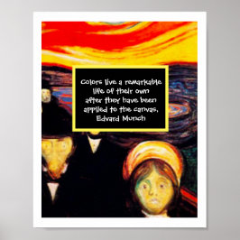 Expressionist Art Painting Quote Poster