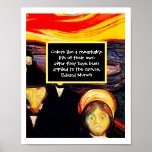 Expressionist Art Painting Quote Poster