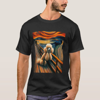 Expressionist Artistieke Poedel Hond Artistieke Po T-shirt