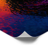 Expressionist Black Wolf in Color Fields Poster (Hoek)