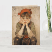 Expressionist Christmas Elf 2 Kaart (Voorkant)