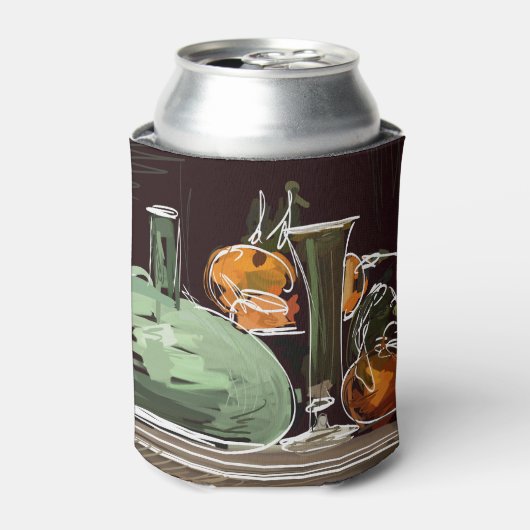 Expressionist Fruit Wine Groene Vaas Blikjeskoeler (Blikje Voorkant)