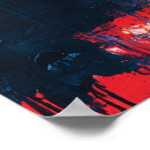 Expressionist Night Café – Bold Urban Noir Art Poster (Hoek)