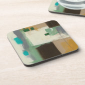 Expressionist schilderen met zware penseelstreken bier onderzetter (Linkerzijde)