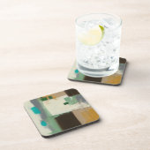 Expressionist schilderen met zware penseelstreken bier onderzetter (Rechterzijde)