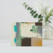 Expressionist schilderen met zware penseelstreken briefkaart (Staand voorkant)