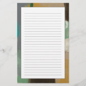 Expressionist schilderen met zware penseelstreken briefpapier (Voorkant)