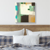 Expressionist schilderen met zware penseelstreken canvas afdruk (Insitu (Slaapkamer))