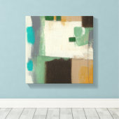 Expressionist schilderen met zware penseelstreken canvas afdruk (Insitu (Houten vloer))