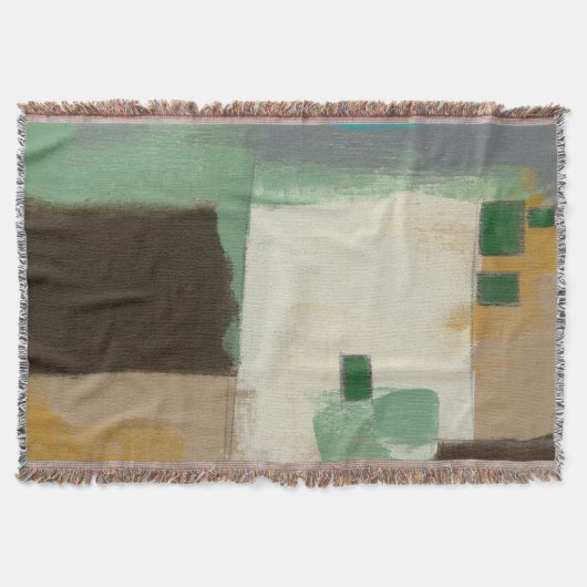 Expressionist schilderen met zware penseelstreken deken (Voorkant)