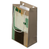 Expressionist schilderen met zware penseelstreken klein cadeauzakje (Achterkant Gekanteld)