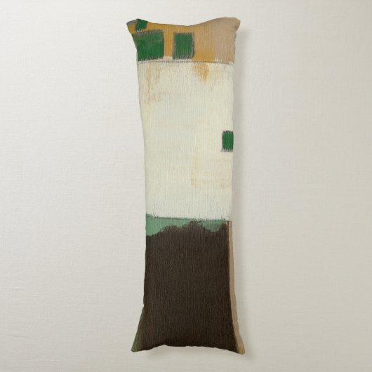 Expressionist schilderen met zware penseelstreken lichaamskussen (Voorkant Verticaal)