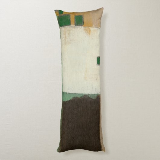 Expressionist schilderen met zware penseelstreken lichaamskussen (Achterkant (Verticaal))