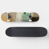 Expressionist schilderen met zware penseelstreken persoonlijk skateboard (Horizontaal)