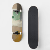Expressionist schilderen met zware penseelstreken persoonlijk skateboard (Voorkant)