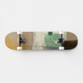 Expressionist schilderen met zware penseelstreken persoonlijk skateboard (Horizontaal)