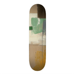Expressionist schilderen met zware penseelstreken persoonlijk skateboard