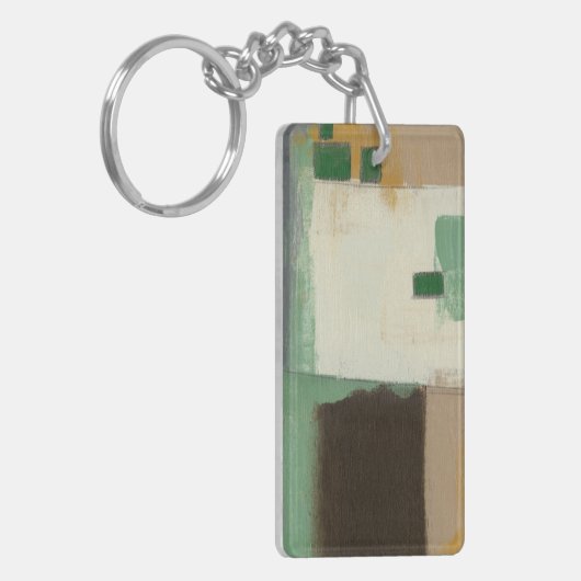 Expressionist schilderen met zware penseelstreken sleutelhanger (Voorkant Links)